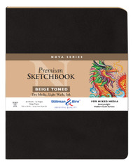 Stillman & Birn Nova Series - Softcover Sketchbook - Portrait 8 x 10 - 150gsm Beige Paper