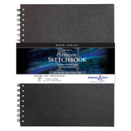 Stillman & Birn Nova Series - Wirebound Sketchbook - Portrait 9 x 12 - 150gsm Black Paper