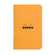 Rhodia Slim Staplebound Notebook - Graph 24 sheets - 3 x 4 3/4 - Orange cover