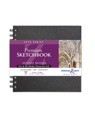 Stillman & Birn Zeta Series - Wirebound Sketchbook - Square 7 x 7 - 270gsm White Paper