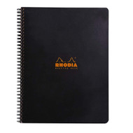 Rhodia Meeting Paper Book 80g Paper - Lined 80 sheets - 9 x 11 3/4 - Black cover