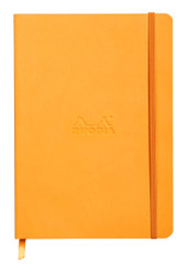 Rhodia Rhodiarama Soft Notebook - 80 Lined Sheets - 6 x 8 1/4 - Orange