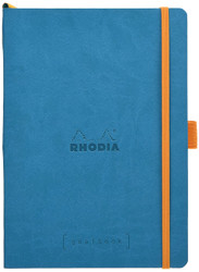 Rhodia Softcover Goalbook - Dot grid 224 Numbered pages - 6 x 8 1/4 - Turquoise