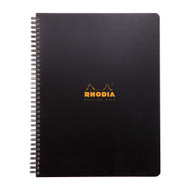 Rhodia Rhodiactive Meeting paper Book 90g paper - Lined 80 sheets - 9 x 11 3/4 - Black cover