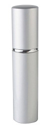 Silver Refillable Travel Size Perfume Bottle Spray, 10ml .41oz