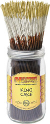 Wild Berry King Cake Incense Sticks, 100 Count Hand-Dipped Aromatic Incense
