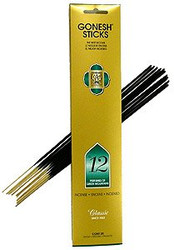 Gonesh Incense Sticks, Classic No. 12 Perfumes of Green Mountains, Set of 5, 20 Sticks each - Total 100 Sticks