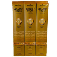 Gonesh Incense Sticks Extra Rich Collection - Sandalwood (240Sticks)