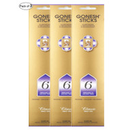 Gonesh Incense No.6 – Perfumes of Ancient Times (20 Sticks in 1 Pack) (Pack of 3)