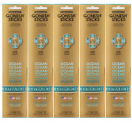 Gonesh Incense Sticks Extra Rich Collection - Ocean 5 Packs (100 Total)