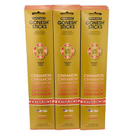 Gonesh Incense Sticks Extra Rich Collection: Cinnamon 12 Pack (20 Sticks/pack)
