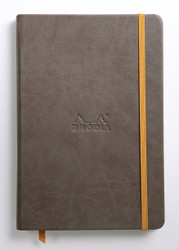 Rhodia Rhodiarama A5 Webnotebook, 5.5 in x 8.25, Lined - Chocolate (118743)