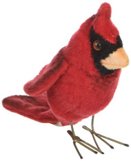 HANSA Cardinal Plush, Red, 3.5"