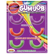 Hott Products Gum Job Oral Sex Gummy Teeth Covers, Purple/Red/Green, Cherry Pie/Succulent Strawberry/Wild Watermelon, 2.5 Ounce