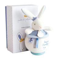 Doudou et Compagnie DC3520 Musical Toy Rabbit Matelot Blue