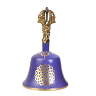 Violet Crown Chakra Tibetan Bell (Note B) - 5.5 Inches H x 3 Inches D - Chakra Meditation Harmony