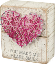 Primitives by Kathy String Art Box Sign, 3.5 x 4-Inches