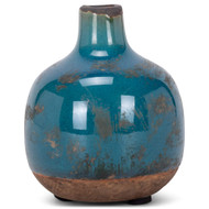 47th & Main Rustic Ceramic Vase, Mini, Blue