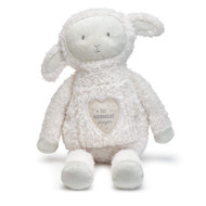 DEMDACO Goodnight Prayer Lamb Fuzzy White 11 Inch Plush Figure