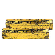2-Pack Yellow Washed Black Wood Incense Box Burner 12" (Yellow Washed Black)