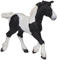 Papo Black Piebald Cob Foal Figure, Multicolor, oner Size