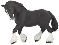 Papo Black Shire Horse Figure, Multicolor, oner Size