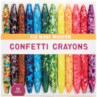 Kid Made Modern Confetti Coloring Crayons - Kids Art Supplies | Set of 12