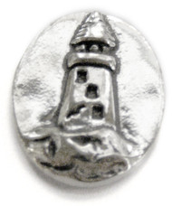 Basic Spirit Lighthouse / Shine Pocket Token (Coin) Handcrafted Pewter Home Lead-Free CN-30
