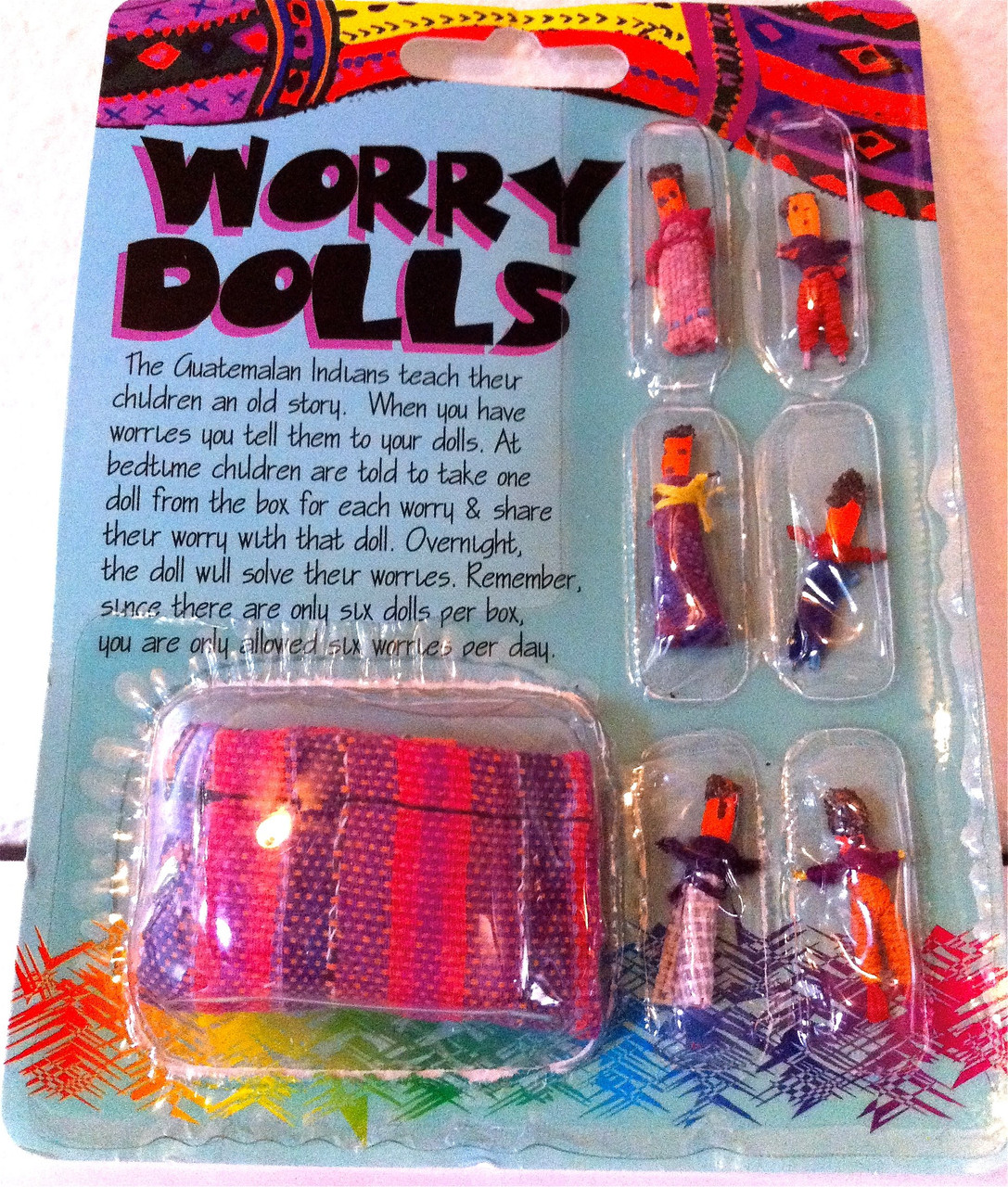 Guatemalan Worry Dolls 6 Count Pack