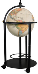 Replogle Illuminated Empire Bar Globe 16" - Antique Ocean