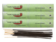 (3-Pack) Auroshikha Vetivert Incense 10 Sticks