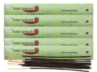 (5-Pack) Auroshikha Vetivert Incense 10 Sticks