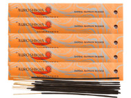 (5-Pack) Auroshikha Sandal-Saffron Incense 10 Sticks
