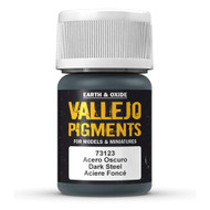 Vallejo Earth and Oxide Pigments, Dark Steel, 30 ml