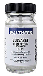 Walthers Solvaset Decal Setting Solvent - 2 Fl. Oz. Bottle