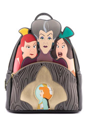 Loungefly Disney Cinderella Evil Stepmother and Stepsisters Villains Scene Mini Backpack