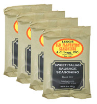 AC Legg Sweet Italian Sausage Seasoning 8 Ounce, 4 Pack