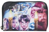 Loungefly Harry Potter Trilogy Sorcerers Stone Zip Around Wallet Harry Potter One Size