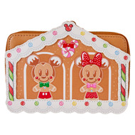 Loungefly Disney Mickey & Friends Gingerbread House Zip Around Wallet