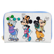 Loungefly Disney Mousercise Zip Around Wallet