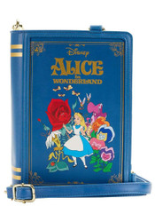 Loungefly Disney Alice in Wonderland Classic Book Convertible Womens Double Strap Shoulder Bag Purse