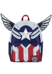 Loungefly Marvel Falcon Captain America Cosplay Womens Double Strap Shoulder Bag Purse