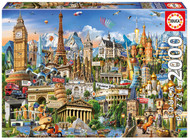 Educa Borrs 17697 Symbole Von Europa Educa Borras Europe Landmarks 2000 Piece Jigsaw Puzzle, Multi