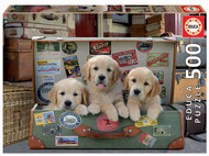 Educa 500 Pc Puppies in the Luggage Puzzle