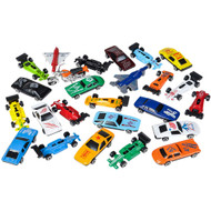 Rhode Island Novelty 25 pc Die Cast Car and Motorcycle Set
