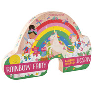 Floss & Rock 40P3602 80-Pieces Rainbow Fairy Shaped Jigsaw Puzzle Toy with Shaped Box