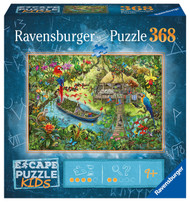 Ravensburger Escape Kids: Jungle Escape 368 Piece Jigsaw Puzzle for Kids - 12934 - Every Piece is Unique, Pieces Fit Together Perfectly