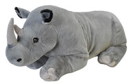 WILD REPUBLIC Jumbo Rhino Plush, Giant Stuffed Animal, Plush Toy, Gifts for Kids, 30", Model:19330