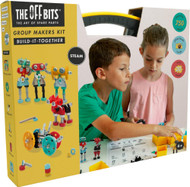 Small World Toys Off Bits Group Makers Kit | Includes 750 Parts Organized in a Plastic Suitcase | Build Robots, Vehicles, Animals and More