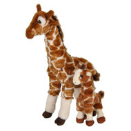 Rhode Island Novelty Birth of Life Giraffe with Baby Plush Toy 14.5" and 8"